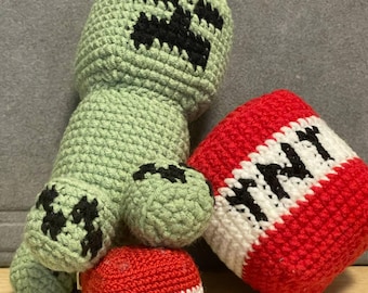 Crochet Creeper and TNT PDF Pattern