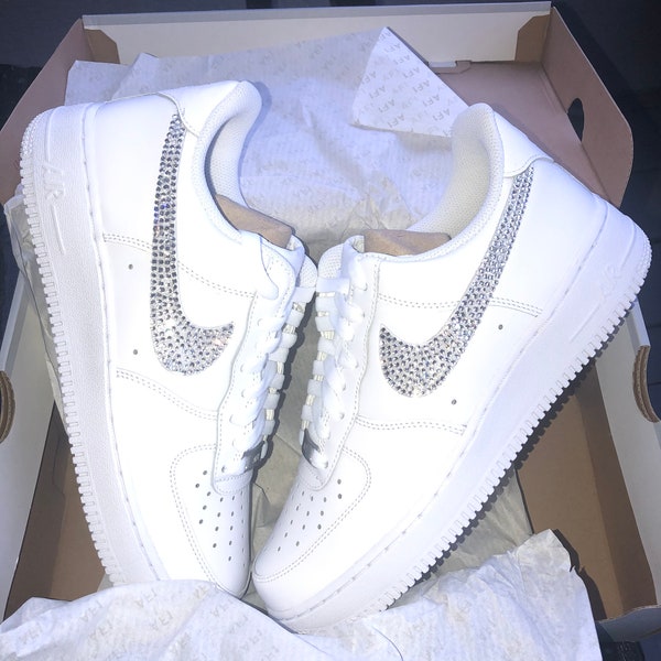 Authentic AF1 with Bling Rhinestones, personalized sneakers , wedding