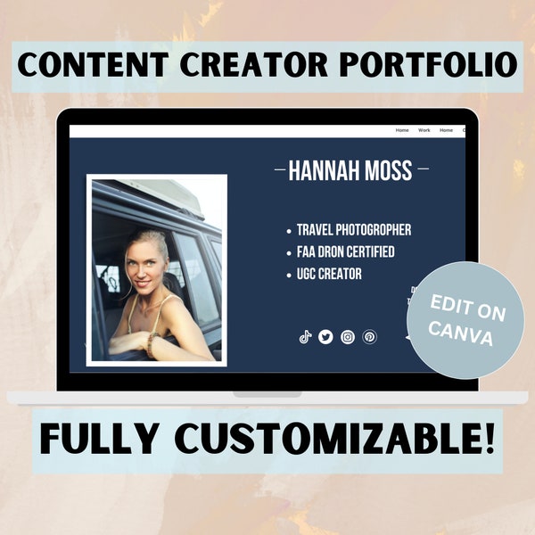 Travel Blogger Media Kit Etsy