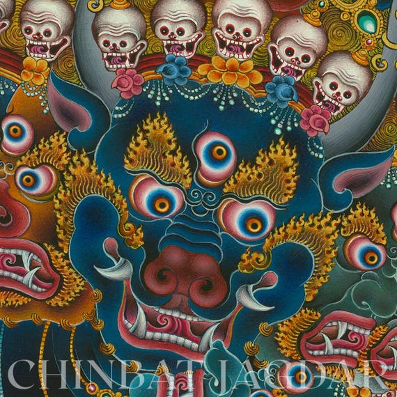 Yamantaka Thangka Art | Tibetan Buddhist Painting (digital