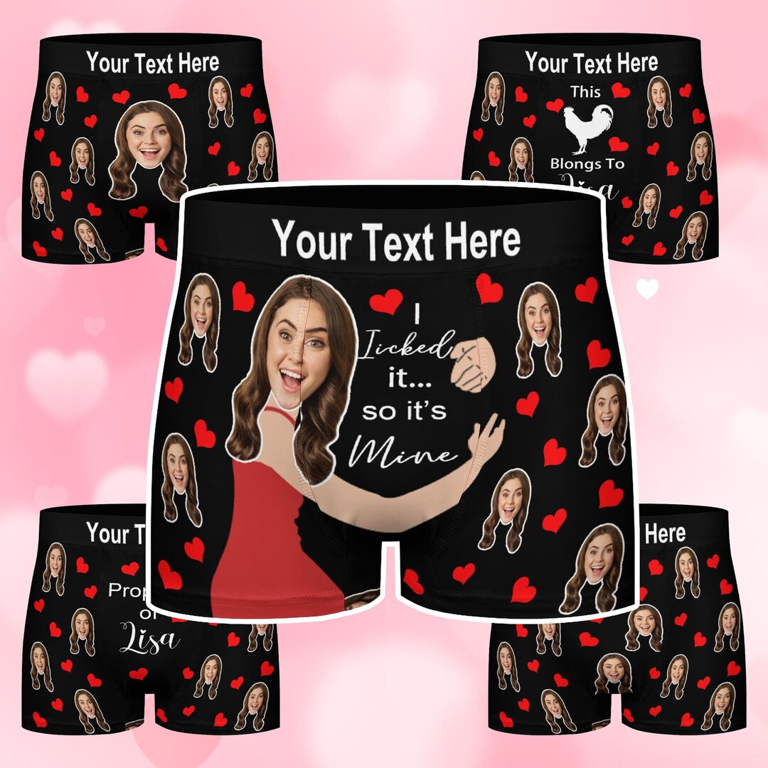 Custom Face Boxer for Men, Personalized Underwear With Face