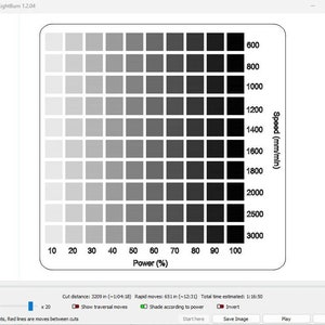 Grayscale Fill & Font Test Lightburn Files - Combine and Save! Laser ...