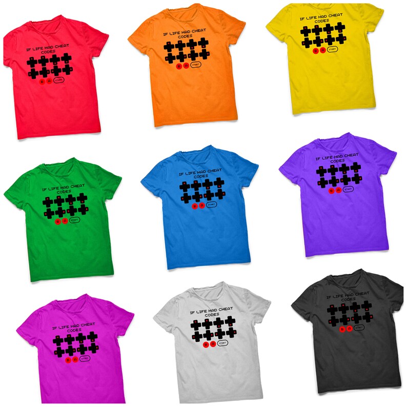 If Life Had Cheat Codes SVG File Retro Gaming Cheat Code Etsy