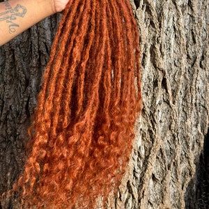 Jessica Rabbit Deep Wave Faux Locs Temporary Lisa Boho Goddess Synthetic 60-75 Loc Count