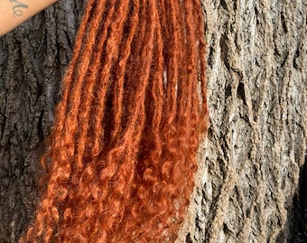 Jessica Rabbit Deep Wave Faux Locs Temporary Lisa Boho Goddess Synthetic 60-75 Loc Count
