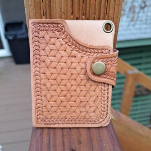 Cartera de cuero minimalista, cuero trabajado a mano, billetera delgada EDC, billetera unisex, billetera resistente, regalo de aniversario, cuero natural de grano completo
