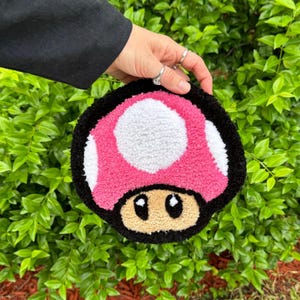 Retro Super Mario, Video Game, Super Mario, Mushroom, Mario Kart, Videogame, 90s Rug