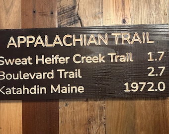 Appalachian Trail Replica Trail Sign