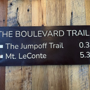 The Boulevard Replica Trail Sign