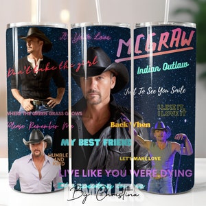 Tim Mcgraw / 20oz Tumbler / *PNG*