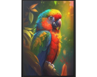 コンゴウインコ　絵画 コンゴウインコ - Etsy 日本