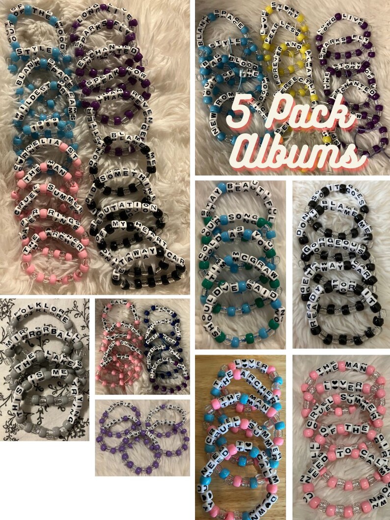 CUSTOM Friendship Bracelets (The Life of a Showgirl, End of Year Student Gift, Taylor Swift, School Spirit, Party Favors, + More) immagine 10