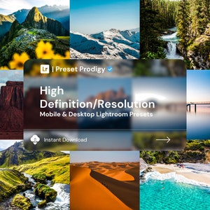 High Definition Lightroom Presets - Desktop and Mobile Filters for Stunning Photo Editing