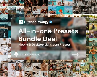 230+ Ultimate All-In-One Lightroom Presets Bundle Collection for Lifestyle Influencer Bloggers, Mommy Presets, Mobile & Desktop Editing