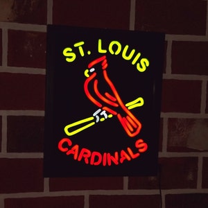 Budweiser St. Louis Cardinals LED Neon Sign Light Lamp –