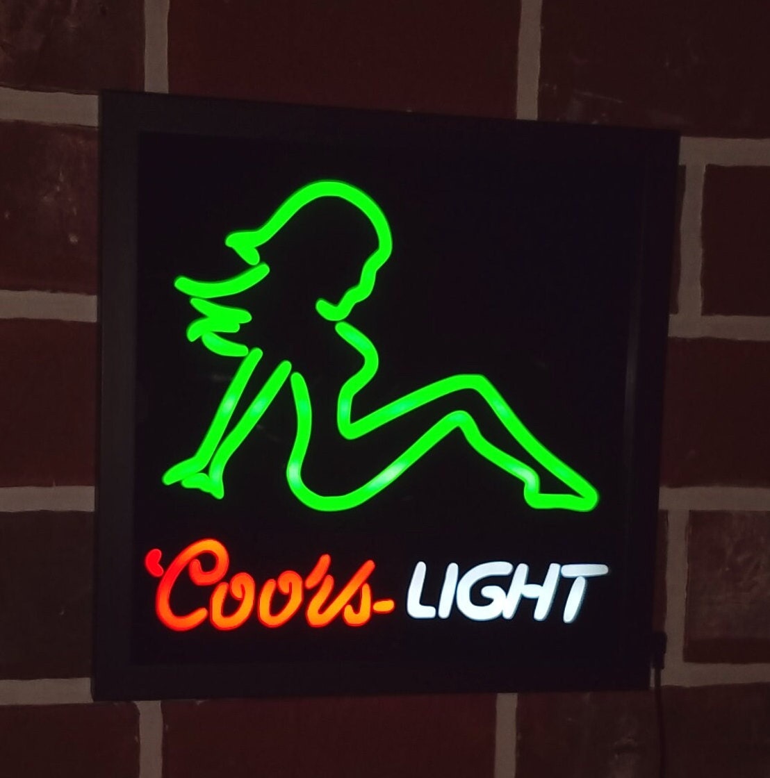 Coors Light Baseball 20x16 Neon Sign Bar Lamp Beer Light Gift Man Cave