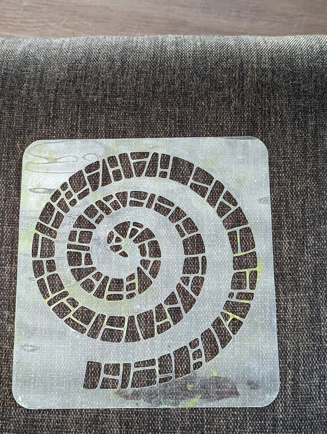 Brick Road Spiral Stencil for Gel Printing and Mixed Media Etsy