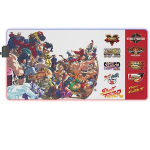 LED-gaming-muismat Anime mousepad Gaming-bureaudecoratie voor bureau Gamingcadeaus voor hem Cadeaus voor gamers Gameraccessoires voor mannen