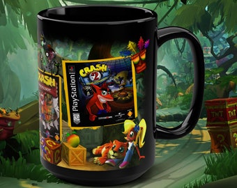 15オンス ブラック マグカップ ゲーマー向けコーヒーマグ ギフト コーヒー好き ゲームルームの装飾 棚用 ゲーマーのお父さんへのギフト レトロ ゲーム装飾