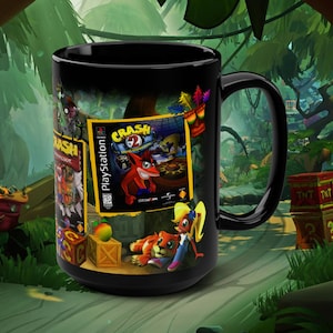 15oz Black Mug For Gamer Coffee Mug For Gift Coffee Lovers Gameroom Decor For Shelf Gamer Dad Gift Retro Gaming Decor