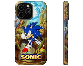 Tough Phone Cases Gift For Anime Lover Cartoon iPhone Case Kawaii Phone Case iPhone 12 13 14 Pro Max Galaxy S22 S23 Plus Sonic The Hedgehog