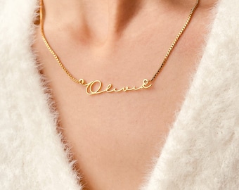 Dainty Name Necklace • Personalized Name Necklace • Minimalist necklace • Perfect Gift for Her • Personalized Gift • Dainty Gold Necklace