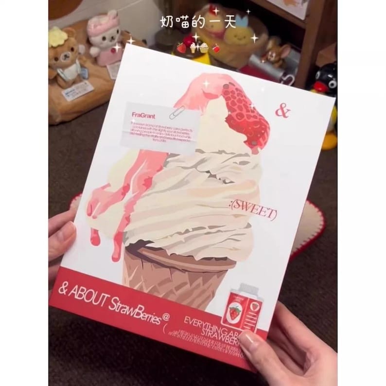 Strawberry Themed Photocard Binder A5 | Kpop Thai BL Gamer collection binder image 2