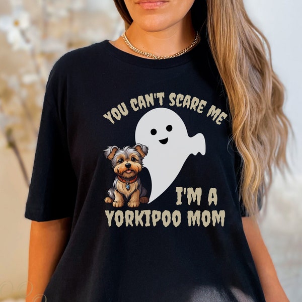 Yorkipoo Mom Ghost Shirt Halloween, Cute Yorkie Poodle Mix T-Shirt, Yorkie-Poo Sweatshirt, Yorkie Poo Hoodie, Small Breed Dog Lover Gift