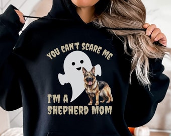 Shepherd Mom Ghost Hoodie Halloween, Cute German Shepherd T-Shirt, Funny Shepherd Mom Sweatshirt, Dog Lover Gift, Spooky Season Shirt Gift