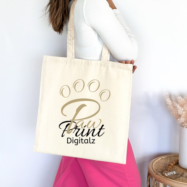 Custom Logo Breeder Canvas Tote Bag Personalized Tote Bag Puppy Go Home Bag Breeder Go Home Kit Custom Canvas Totes Whelping Kit Dog Supply