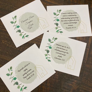 Cherished Home Scripture Cards focused on the Home Inspirational Cards Gift for Mom Bible Verse Cards Encouragement Gift for Her
