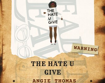 The Hate U Give by Angie Thomas Wanted Poster PDF & PNG