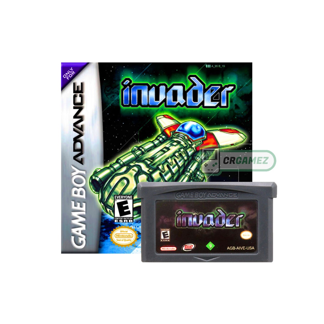 Retro Gaming Invader Racing GBA Rare Vintage Game Invader for Gameboy Advance Cartridge - Etsy
