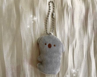 Kawaii Koala Plush Keychain | Cute Animal Charm Accessory | Anime Nature Gift for Her | Fluffy Soft Plushie Pendant