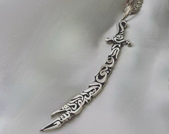 Zulfiqar sword necklace