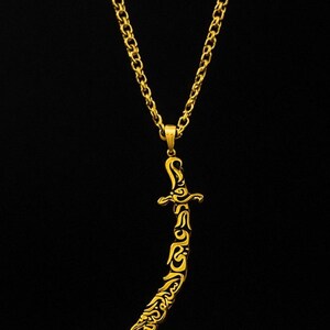 Zulfiqar sword necklace image 11