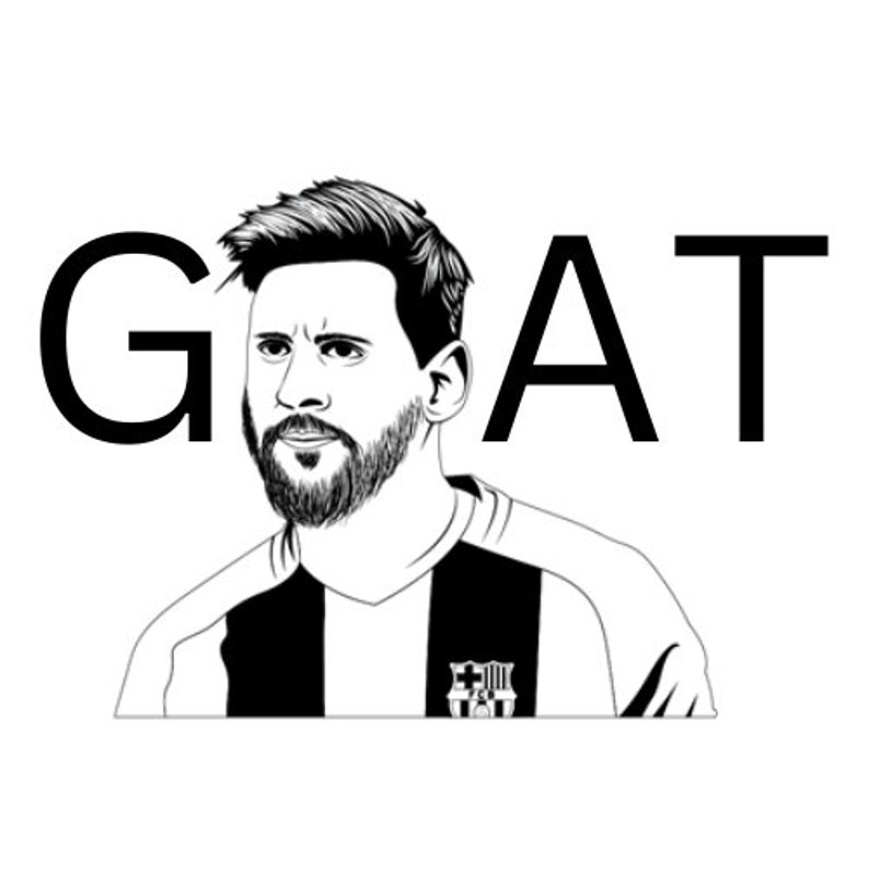 Lionel Messi GOAT Soccer Poster, Football Wall Art, Sports Decor, Gift