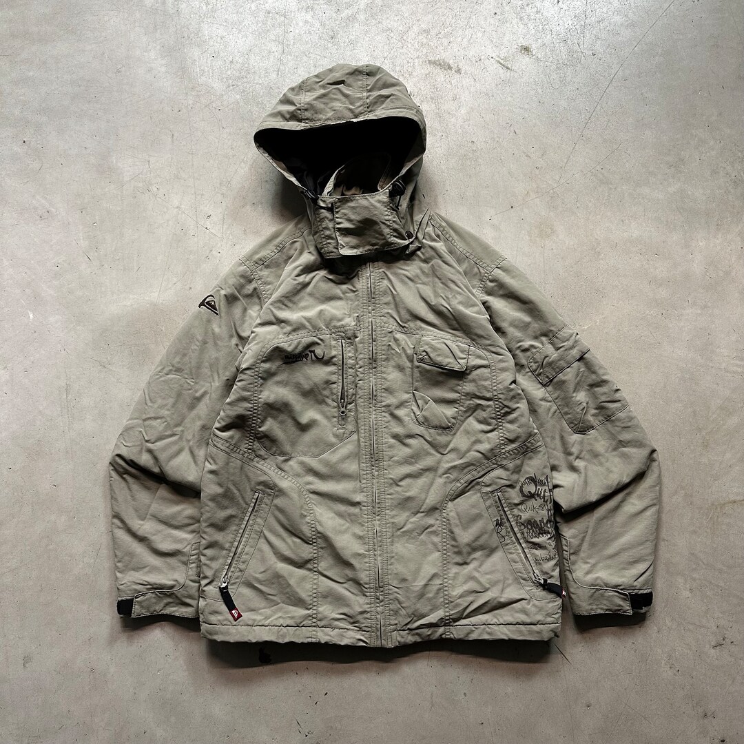 Y2K Quiksilver Sage Green Ski Jacket Etsy