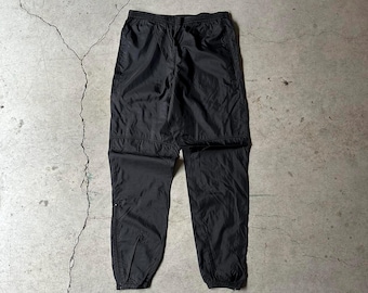 00s Y2K Vintage Nike Nylon Track Pants Baggy Drill Small Swoosh