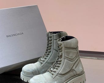 Y2K Combat Striker Boots Dust Green