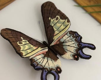 Butterfly Embroidery Kit: DIY Beginner Needlecraft, Stress Relief,Video Tutorial