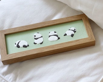 Embroidery Panda Embroidery Kit - DIY Craft Kit with All Materials and Tutorial For Beginner
