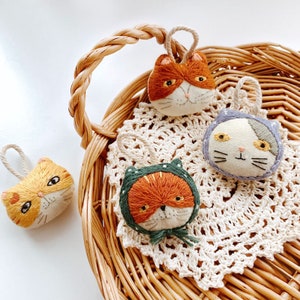 Four Kittens Embroidery Kit - DIY Craft Kit with All Materials and Tutorial For Beginner