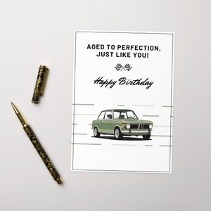Vintage 1976 2002 Car Enthusiast Card - Birthday Card, Dad Birthday, Happy Birthday, Greeting Card 5"x7", Father's Day Card