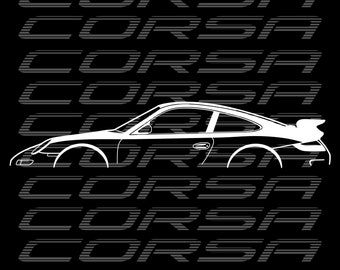 Plik cyfrowy sylwetki samochodu GT Flatsix Motorsport
