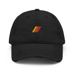 Toyota Heritage TRD Retro Stripe Trucker Distressed Hat