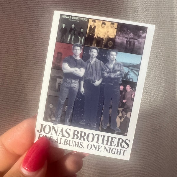 Jonas Brothers Sticker | Five Albums One Night Tour | Eras Tour