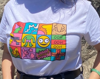 Keith Haring X Smiling Friends T-Shirt