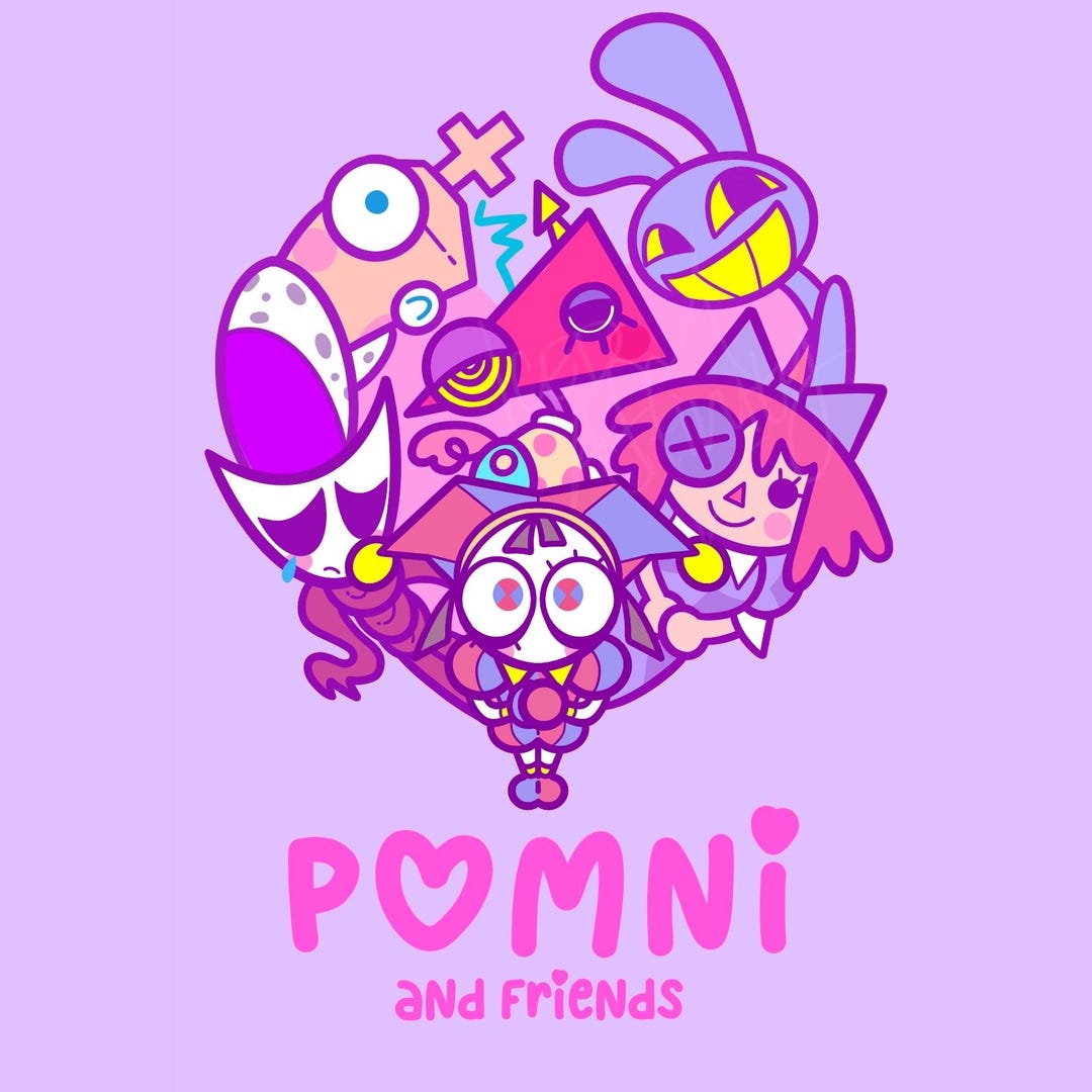 Pomni and Friends Print // TADC - Etsy