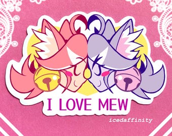 I Love Mew! Cutie Mew Mew Sticker